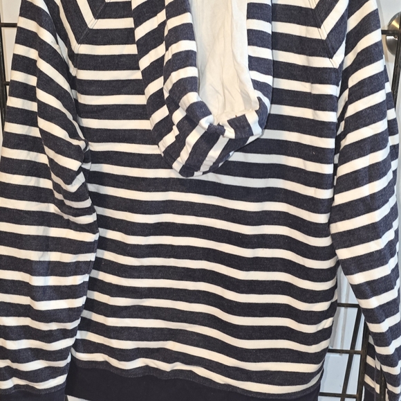 Striped gap zip up hooded sweatshirt xl - Picture 3 of 3